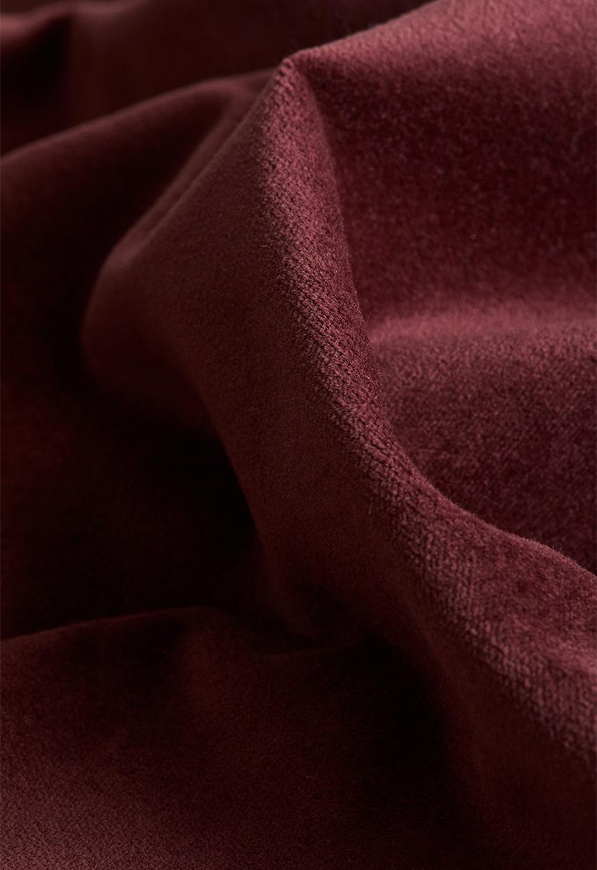 H&M - Cotton velvet cushion cover - burgundy