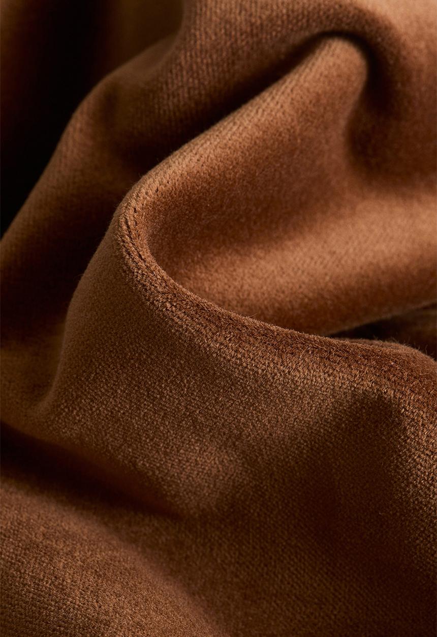 H&M - Cotton velvet cushion cover - brown
