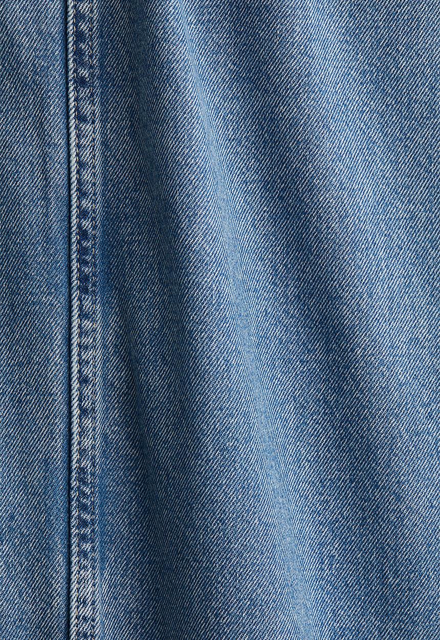 H&M - Square-neck playsuit - denim blue