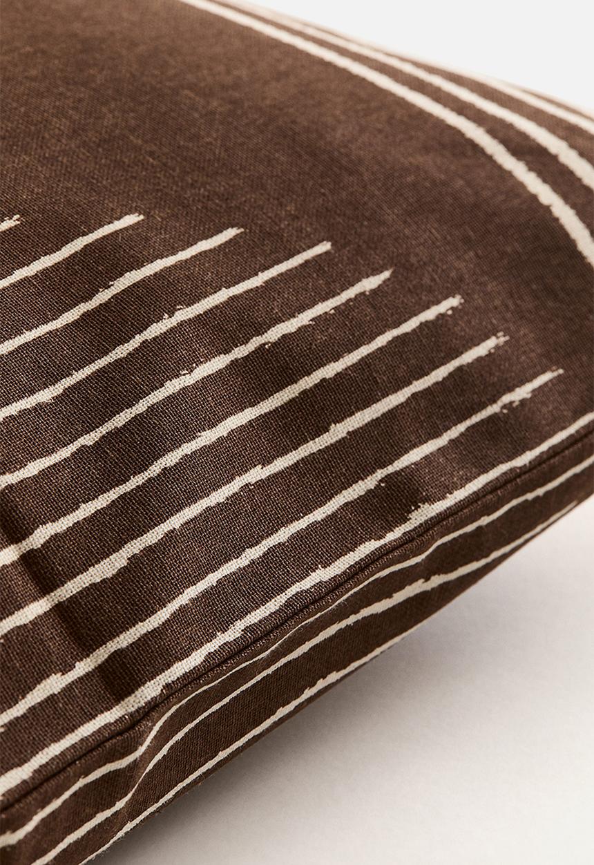 H&M - Patterned cushion cover - brown/patterned