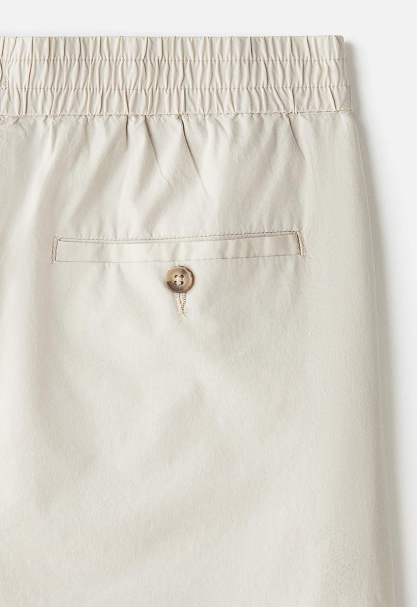 H&M - Relaxed fit poplin shorts - light beige