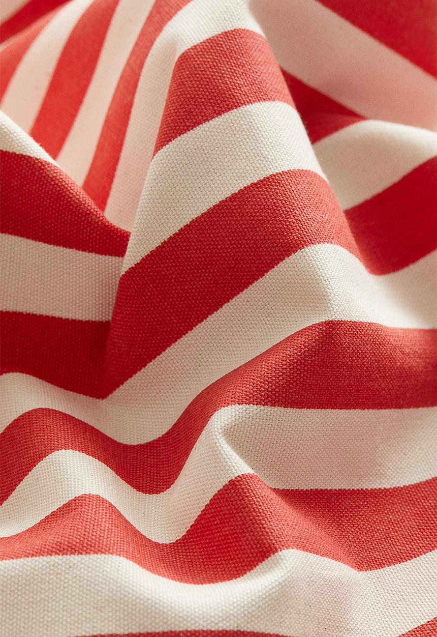 H&M - Outdoor cushion cover - red/striped