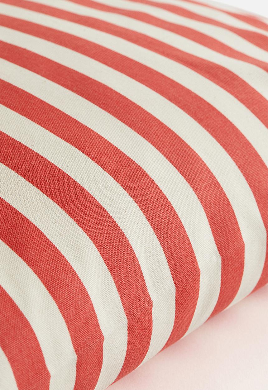 H&M - Outdoor cushion cover - red/striped