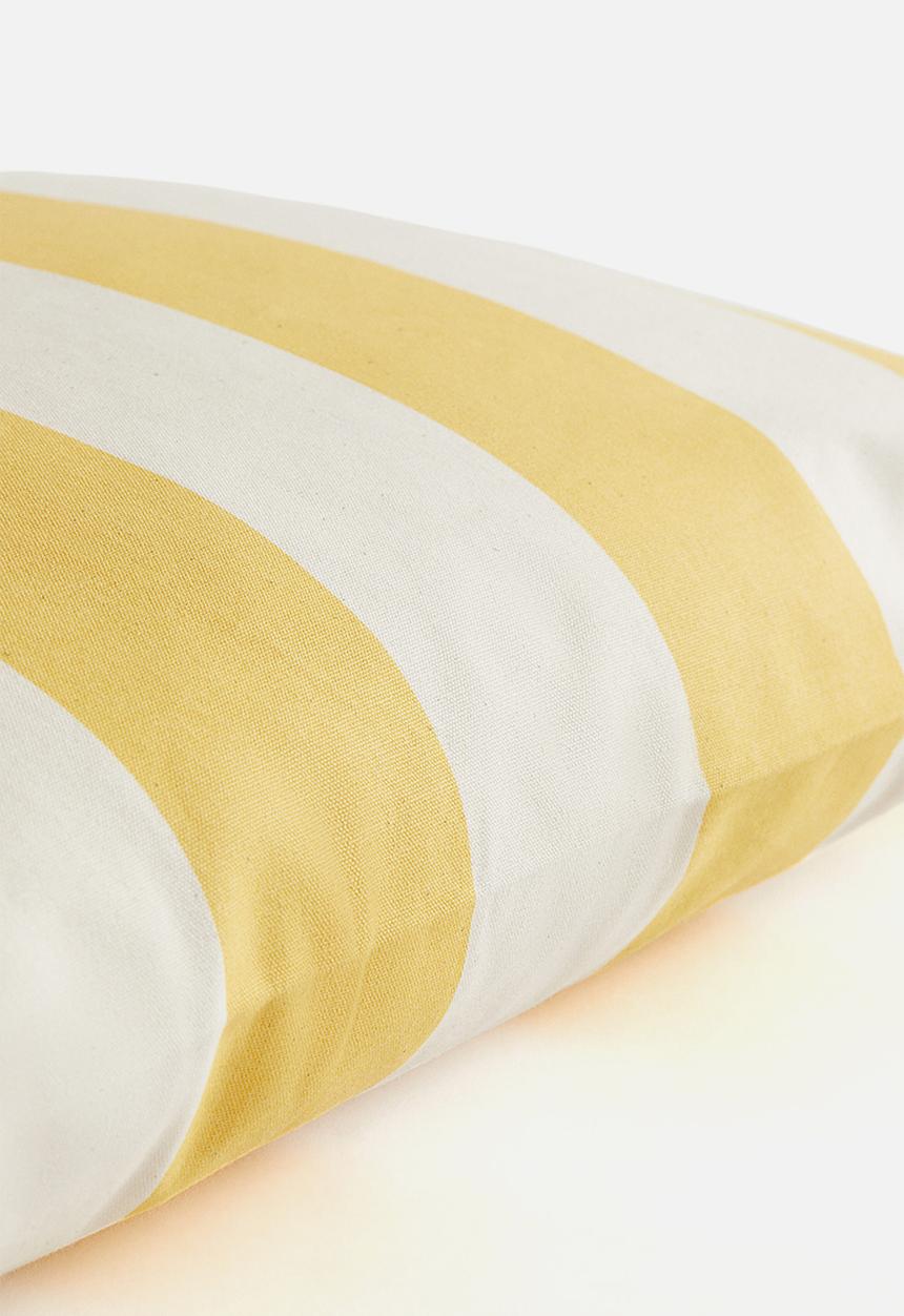 H&M - Outdoor cushion cover - yellow/striped