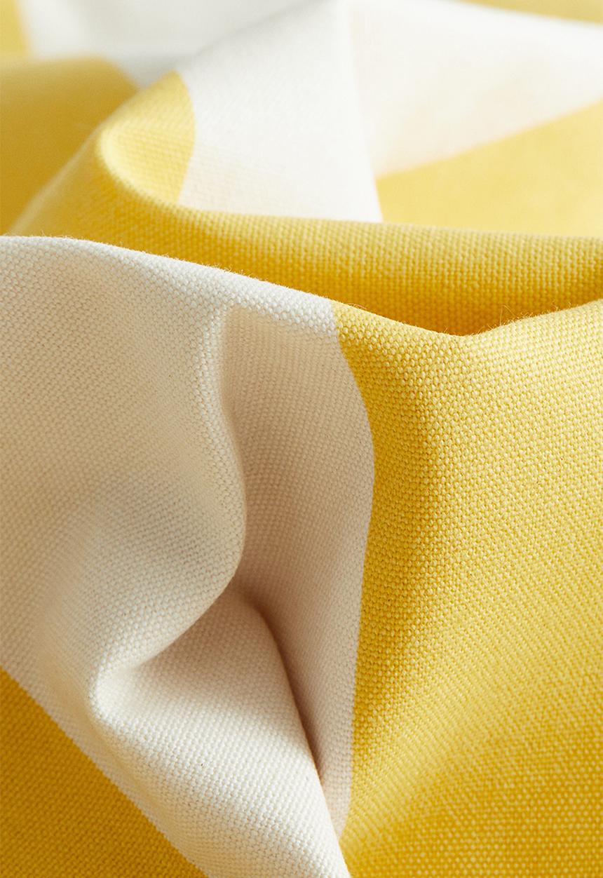 H&M - Outdoor cushion cover - yellow/striped