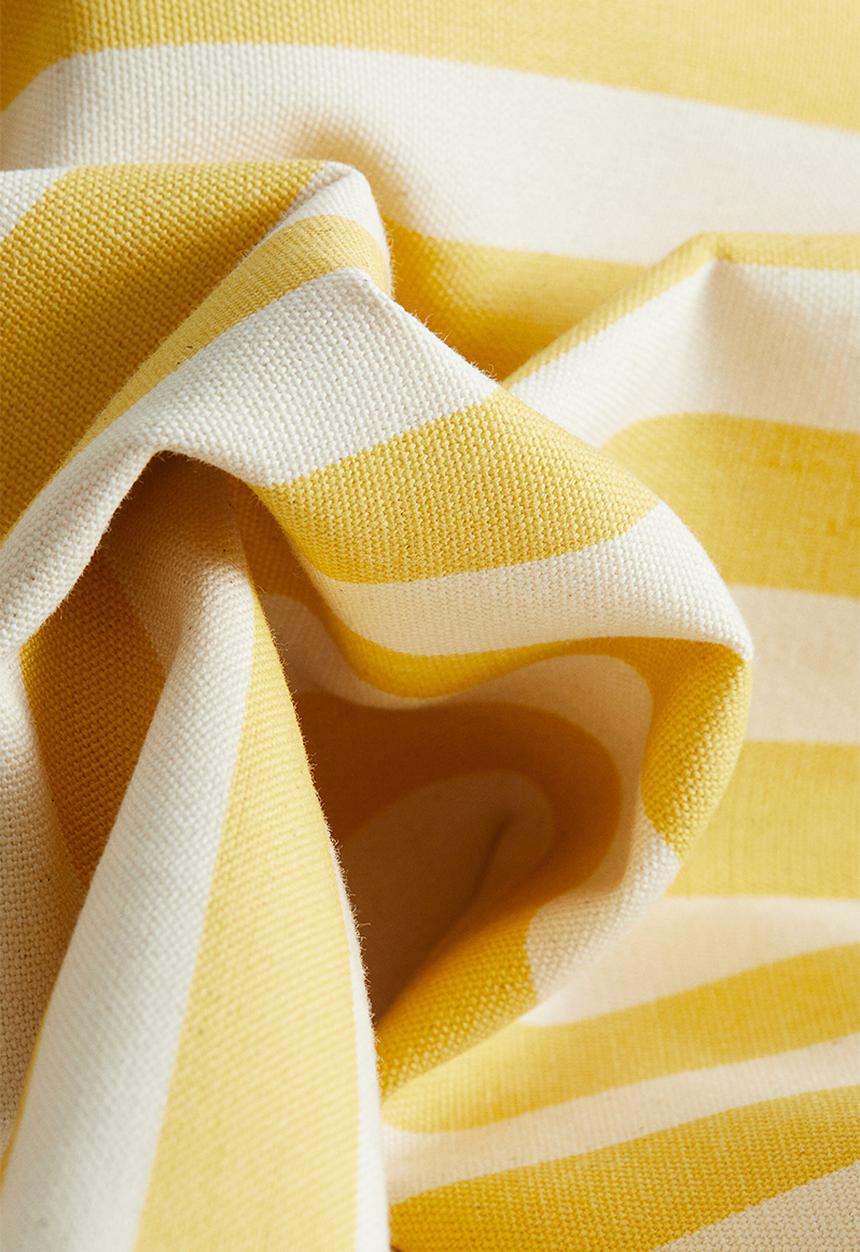 H&M - Outdoor cushion cover - yellow/striped