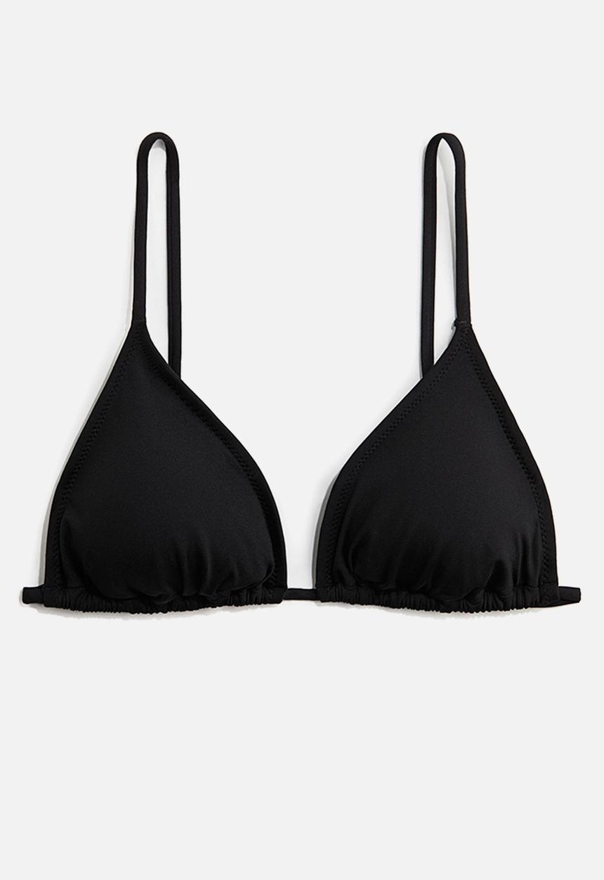 H&M - Padded triangle bikini top - black