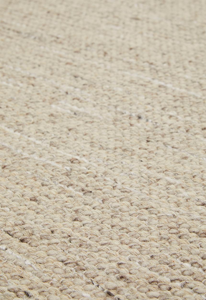 Sixth Floor - Handwoven Wool Pet Rug - Light Brown