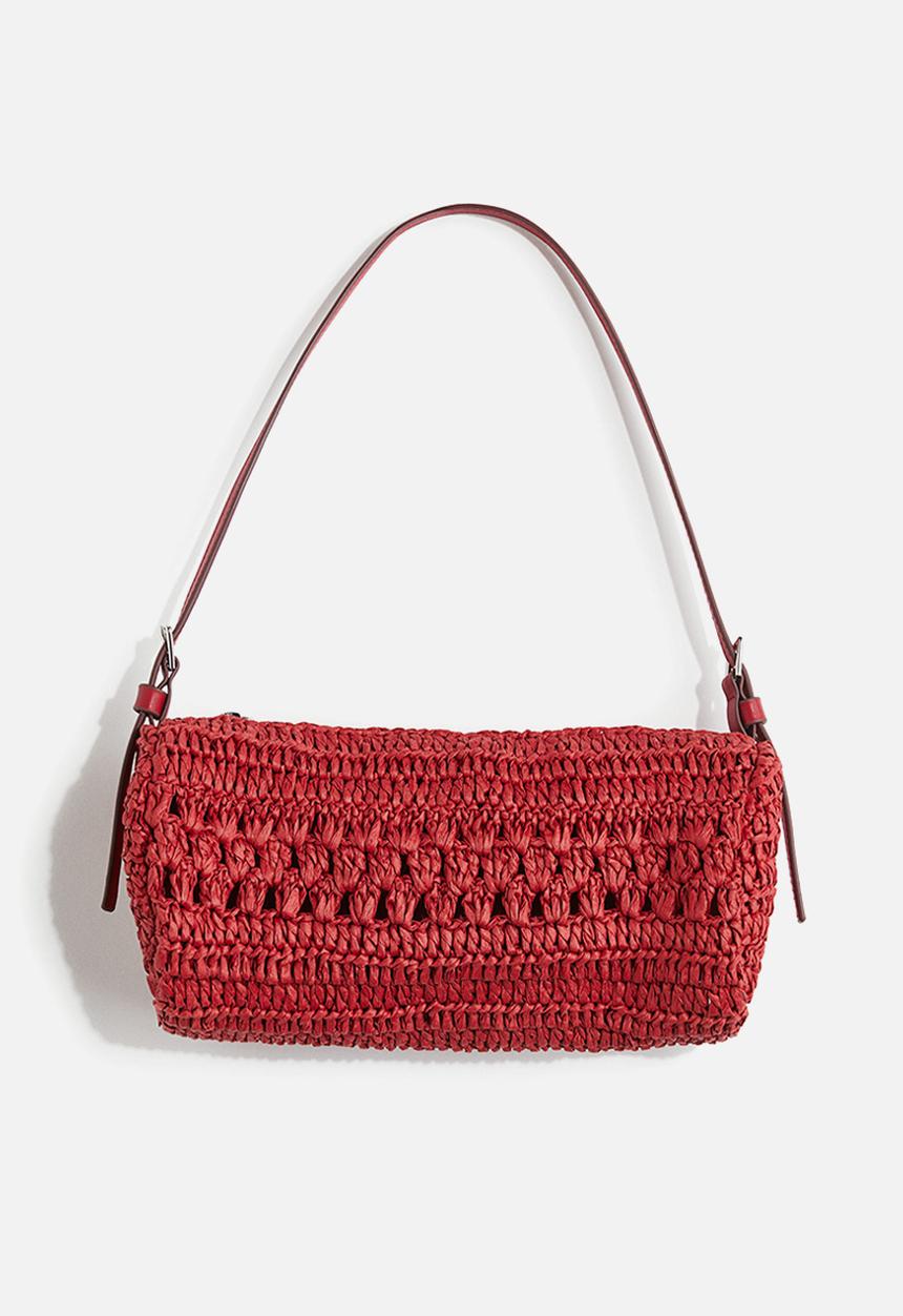 H&M - Straw shoulder bag - red