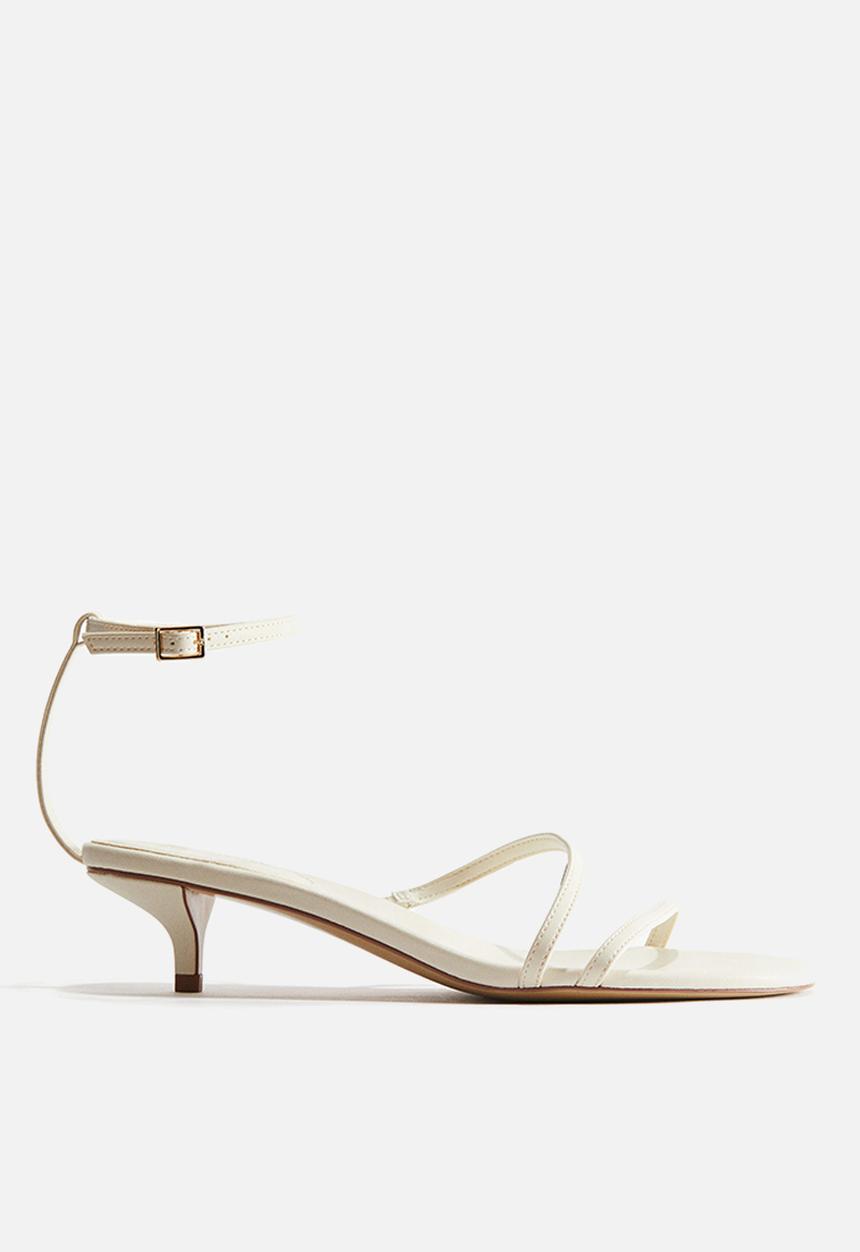 H&M - Heeled strappy sandals - cream