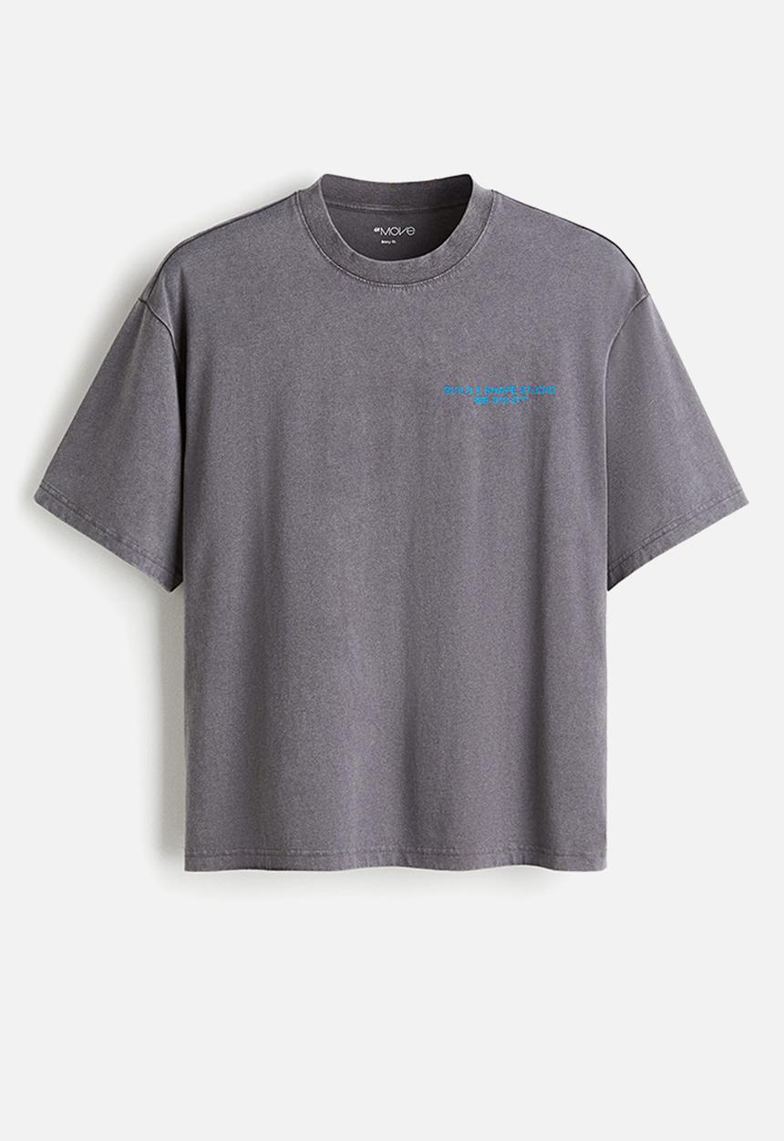 H&M - Boxy-style sports top with drymove™ - dark grey