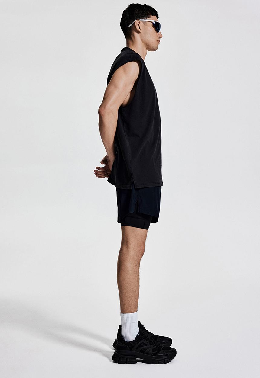 H&M - Loose fit sports vest top - black