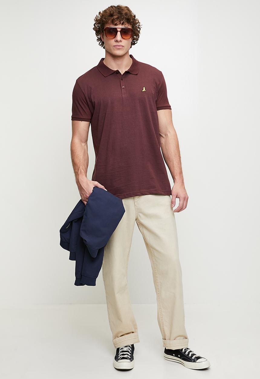 Brave Soul - 3 Pack PoloShort Sleeve  - Navy / Khaki / Burgundy