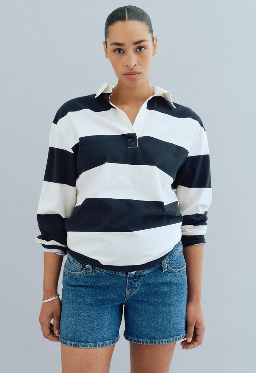 H&M - Mama denim shorts - denim blue