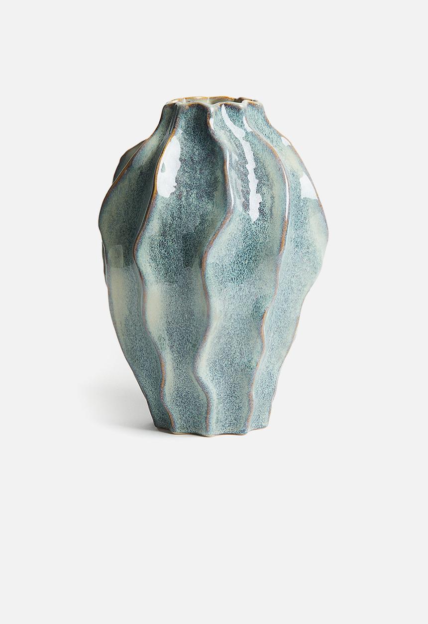 H&M - Extra-large stoneware vase - turquoise