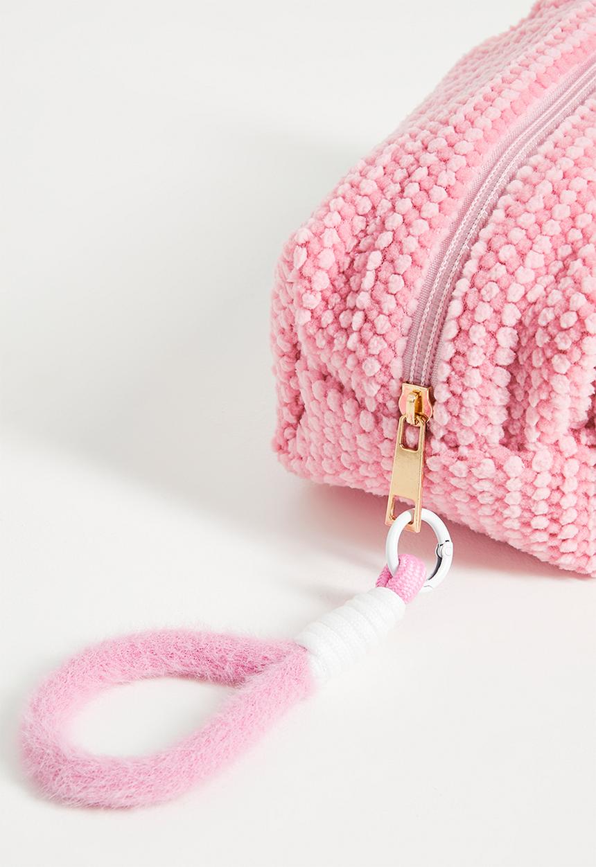 Pop Candy - Lambswool toiletry bag - pink