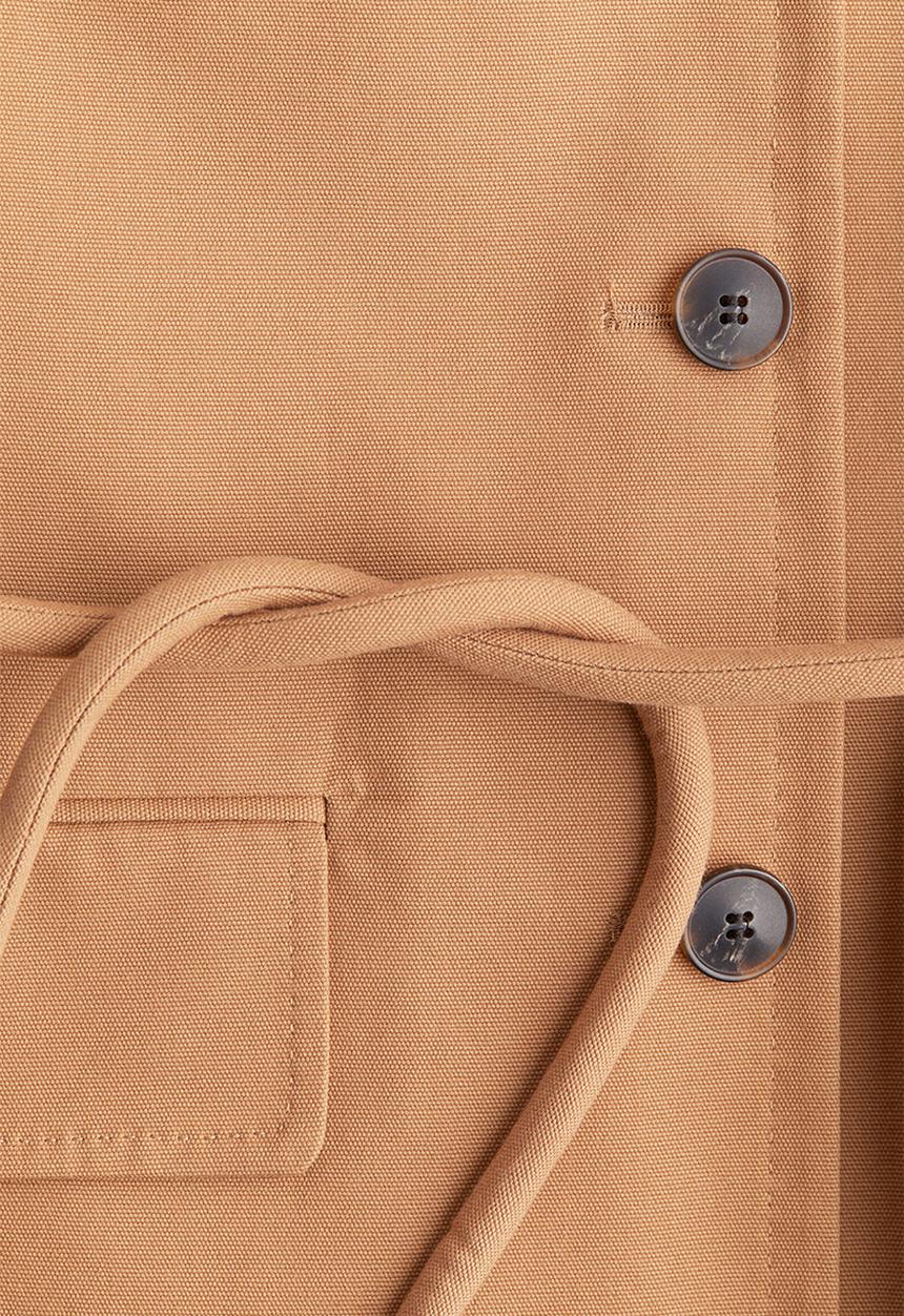 H&M - Short-sleeved jacket - dark beige