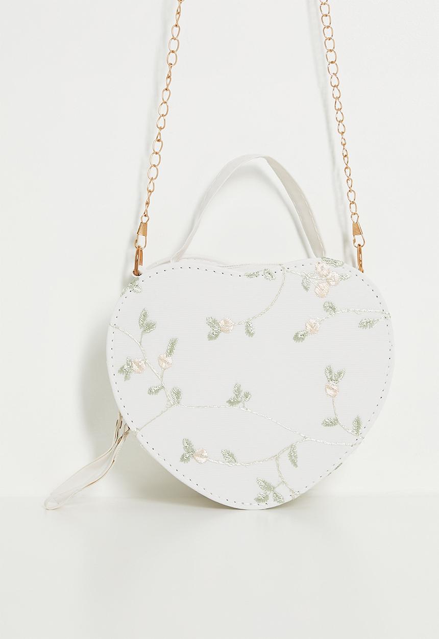 Pop Candy - Floral shoulder bag - white