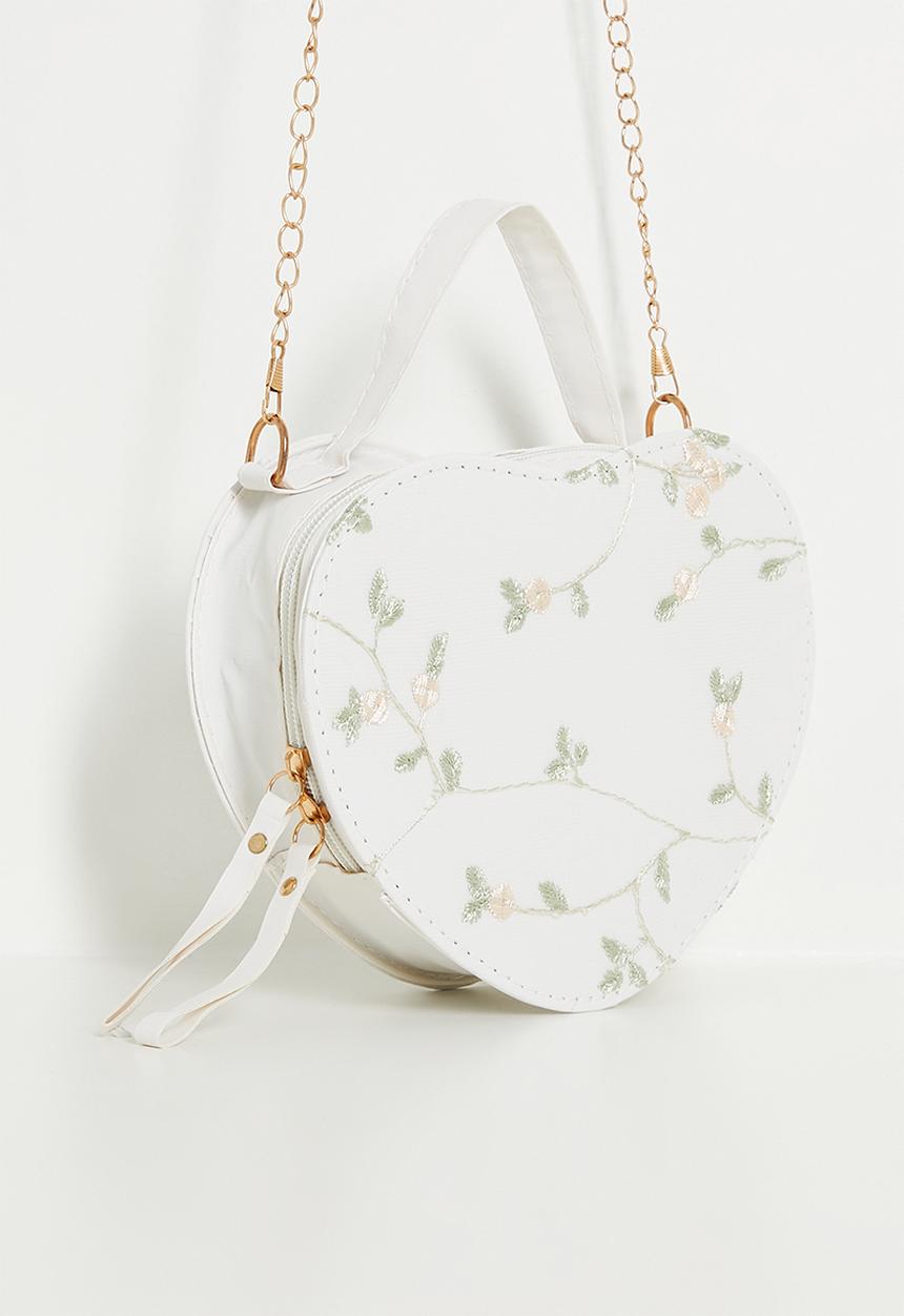 Pop Candy - Floral shoulder bag - white