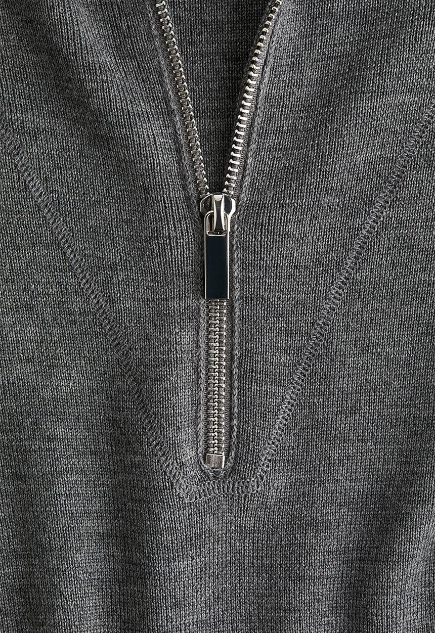 H&M - Merino wool hoodie - dark grey marl