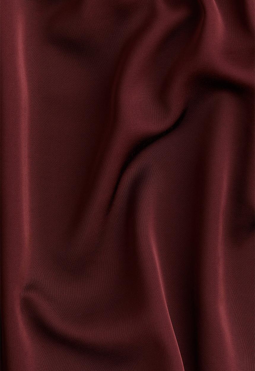 H&M - Pleat-front blouse - burgundy