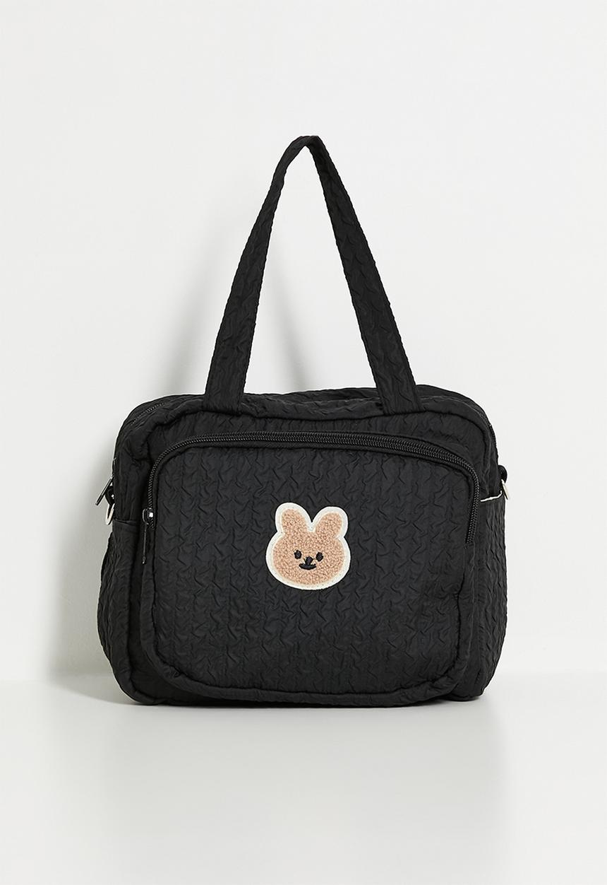 Pop Candy - Mommy and baby bag - black/fluffy friends