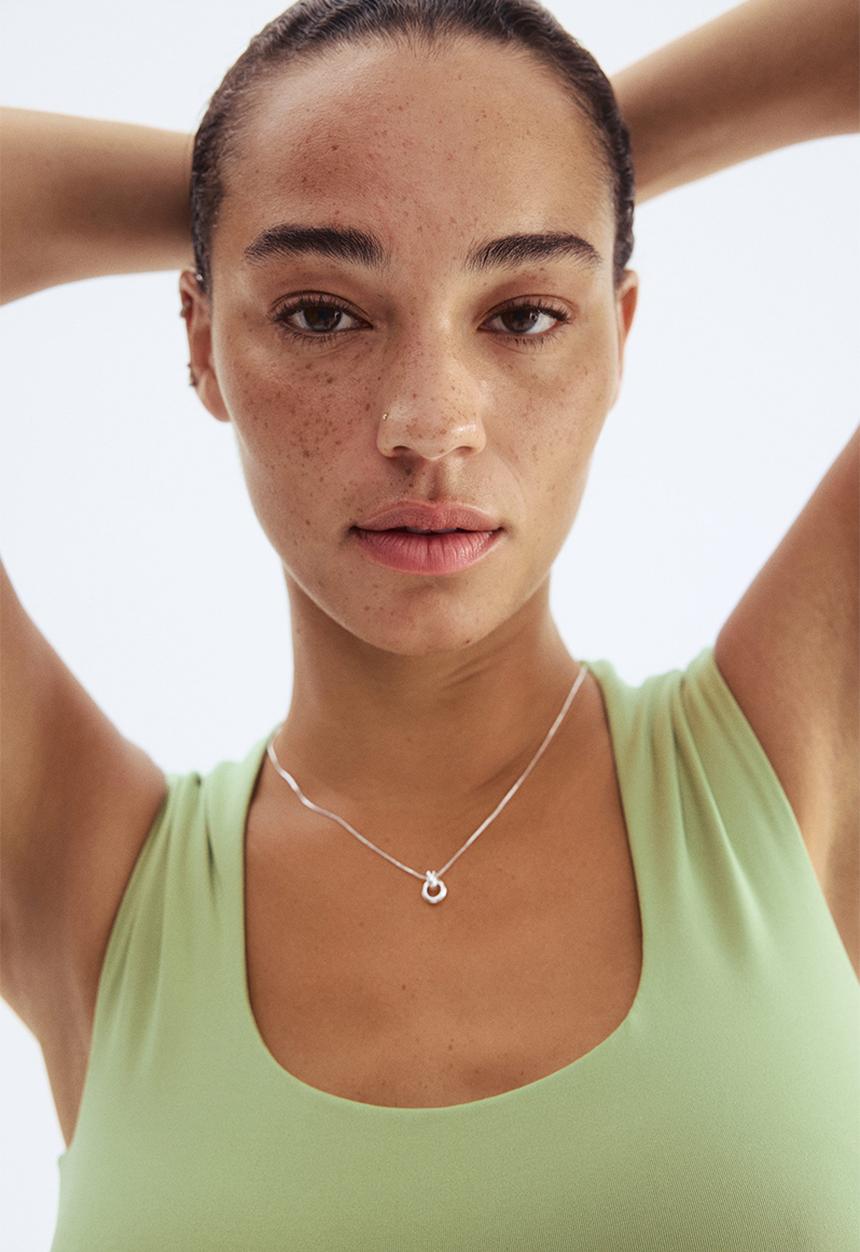 H&M - Microfibre vest top - light green