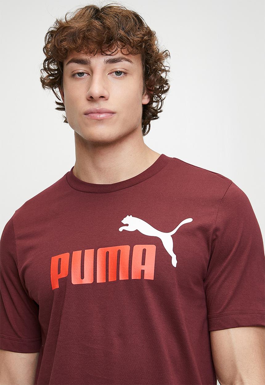 PUMA - Ess 2 colour No. 1 Logo Tee - Ruby Shimmer
