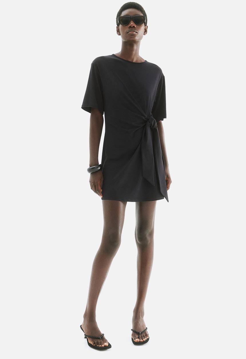 H&M - Knot-detail dress - black