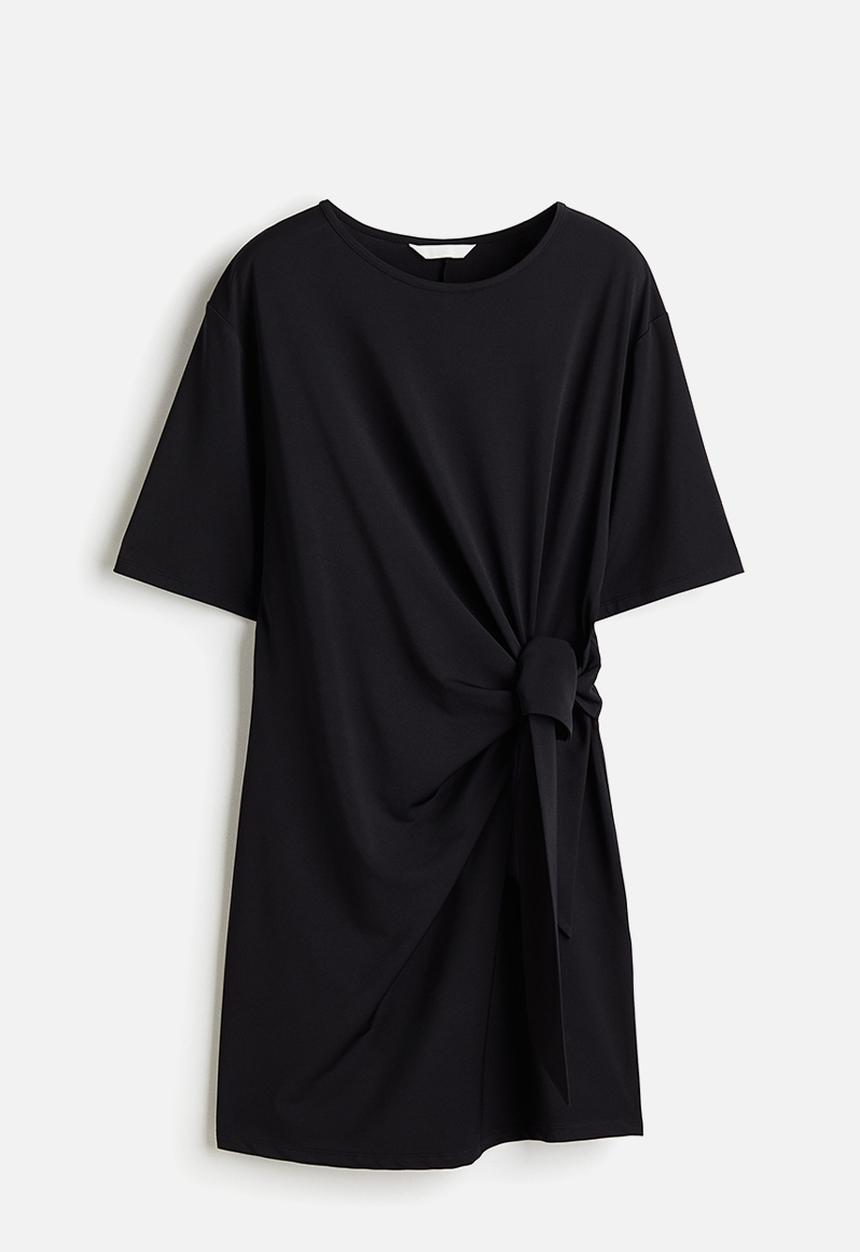 H&M - Knot-detail dress - black