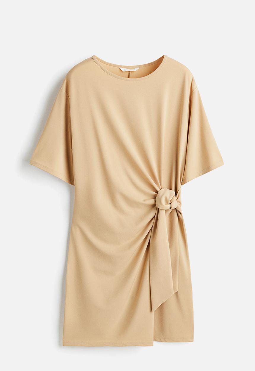 H&M - Knot-detail dress - beige