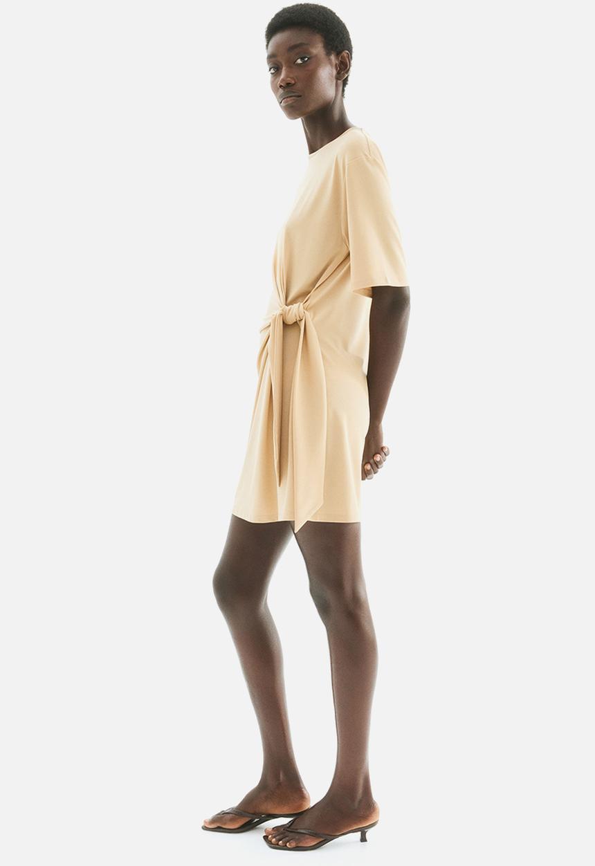 H&M - Knot-detail dress - beige