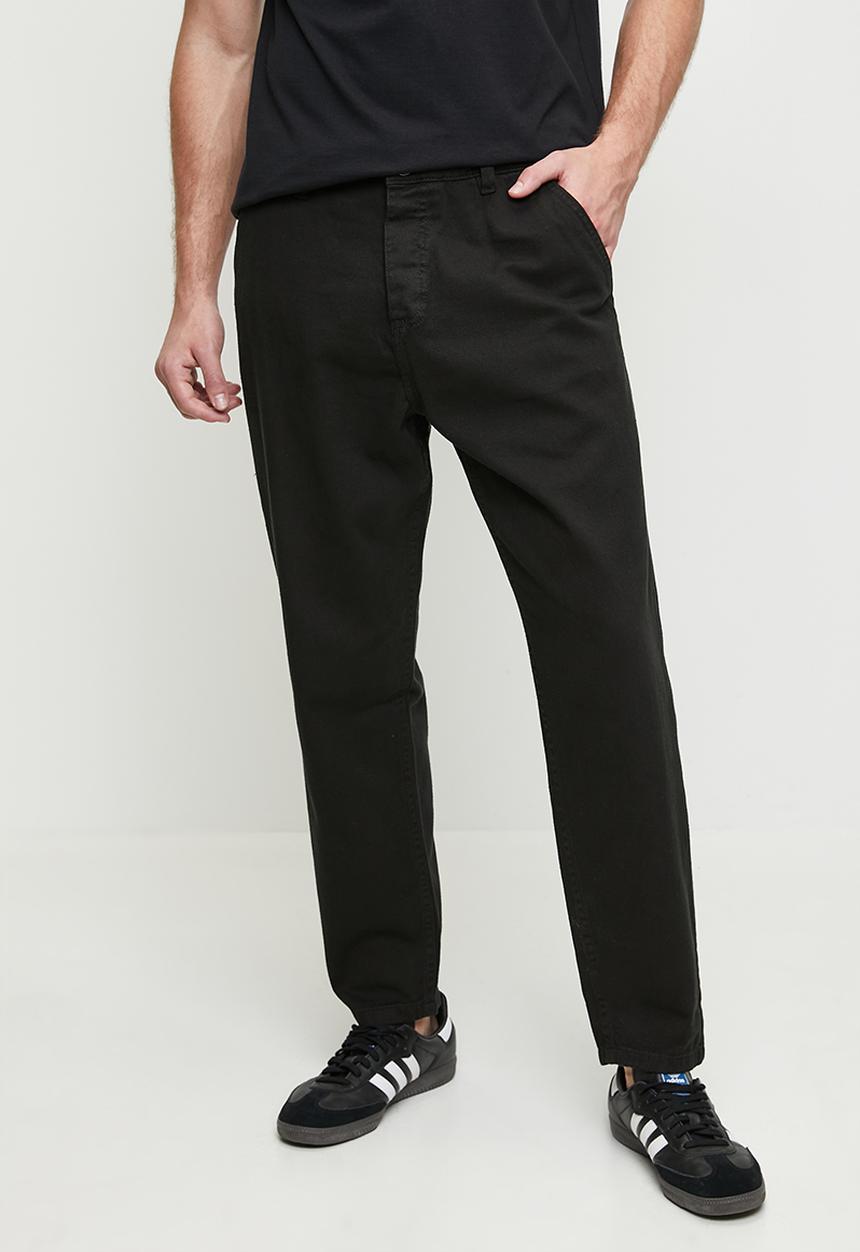 Brave Soul - Denim Loose Fit Jean- Black Long Length