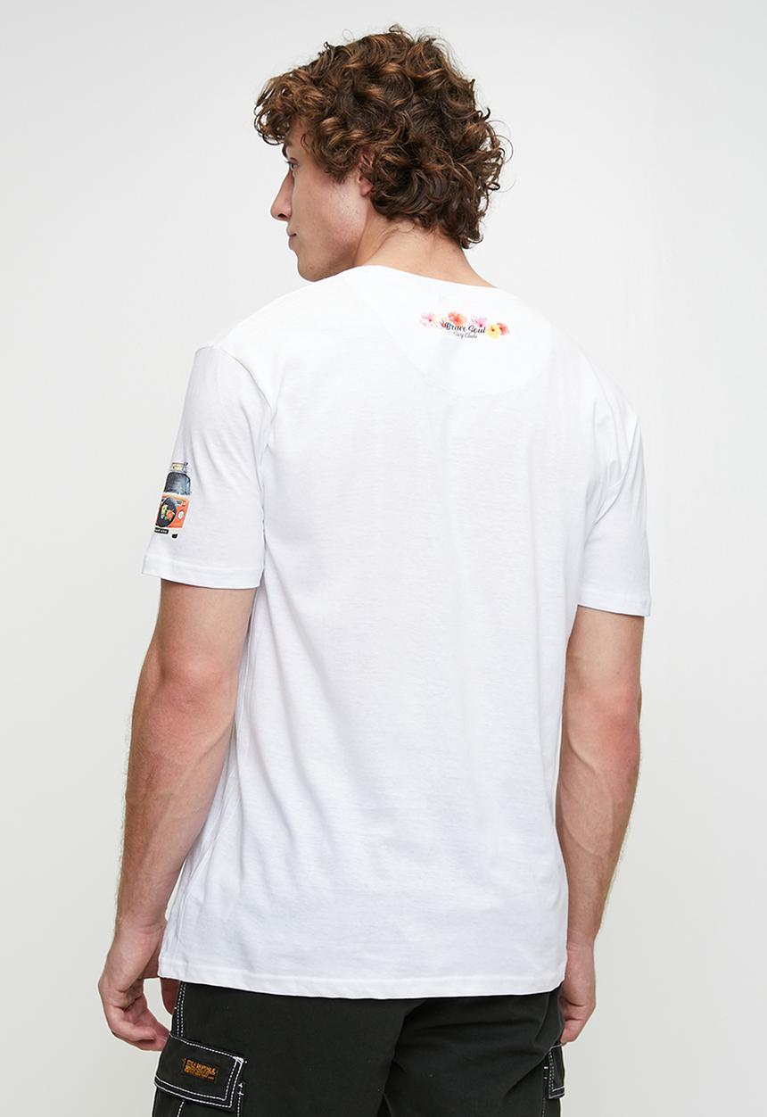 Brave Soul - Crew Neck Tshirt - Optic White