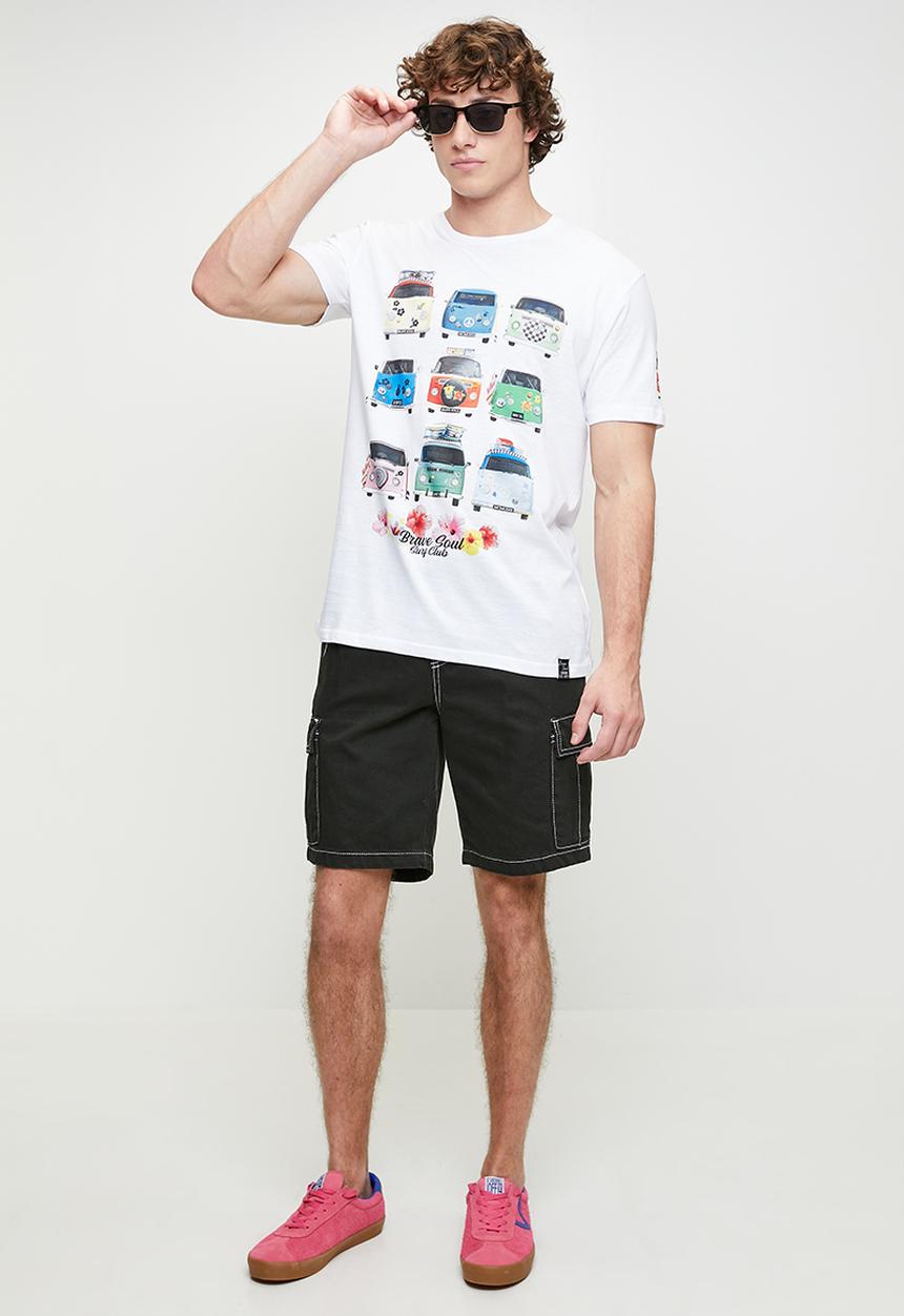 Brave Soul - Crew Neck Tshirt - Optic White