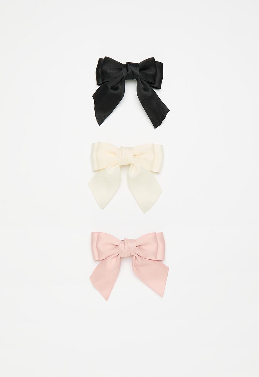Pop Candy - 3 Pack bow hair clips - multi