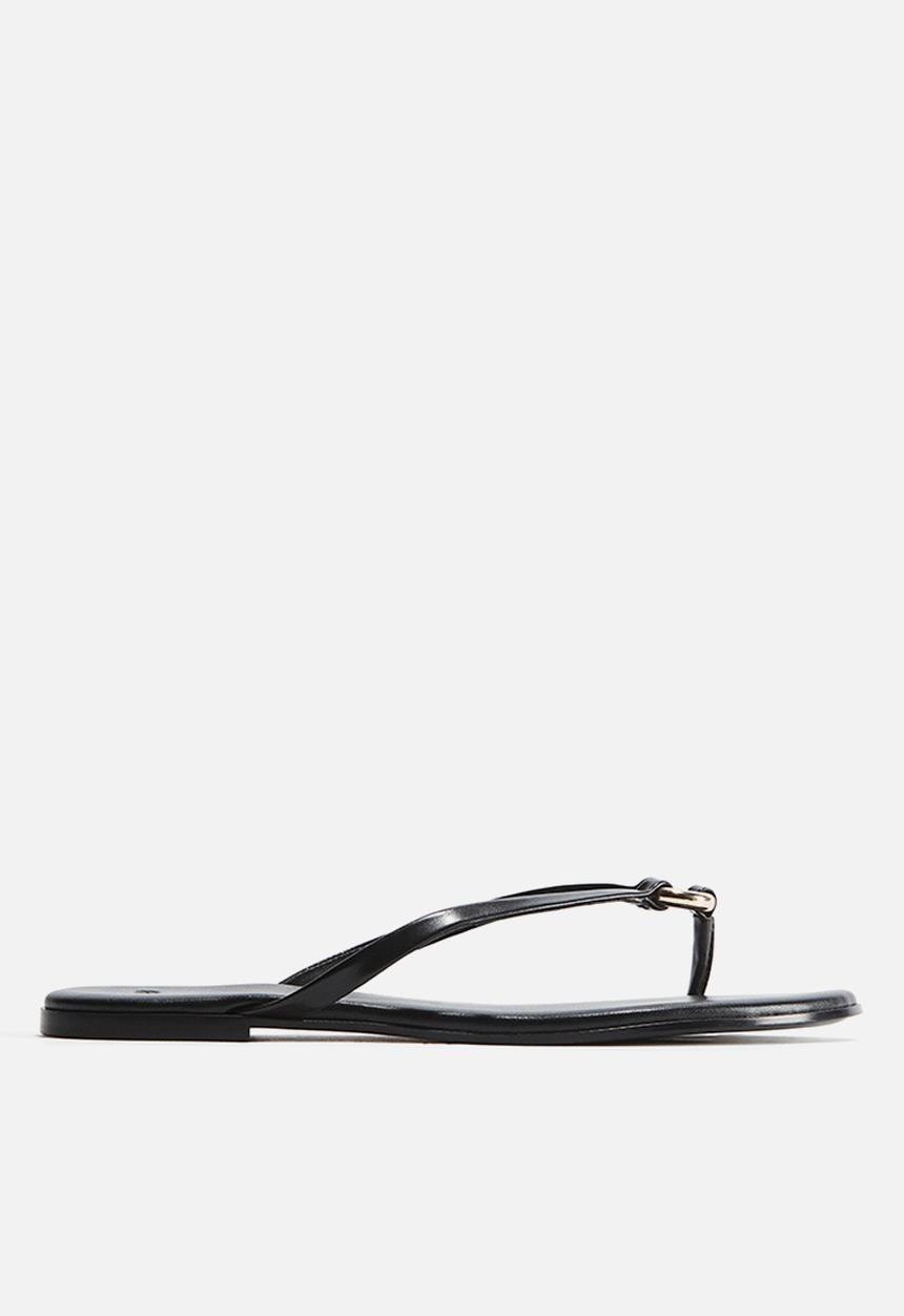 H&M - Ring-detail flip-flops - black