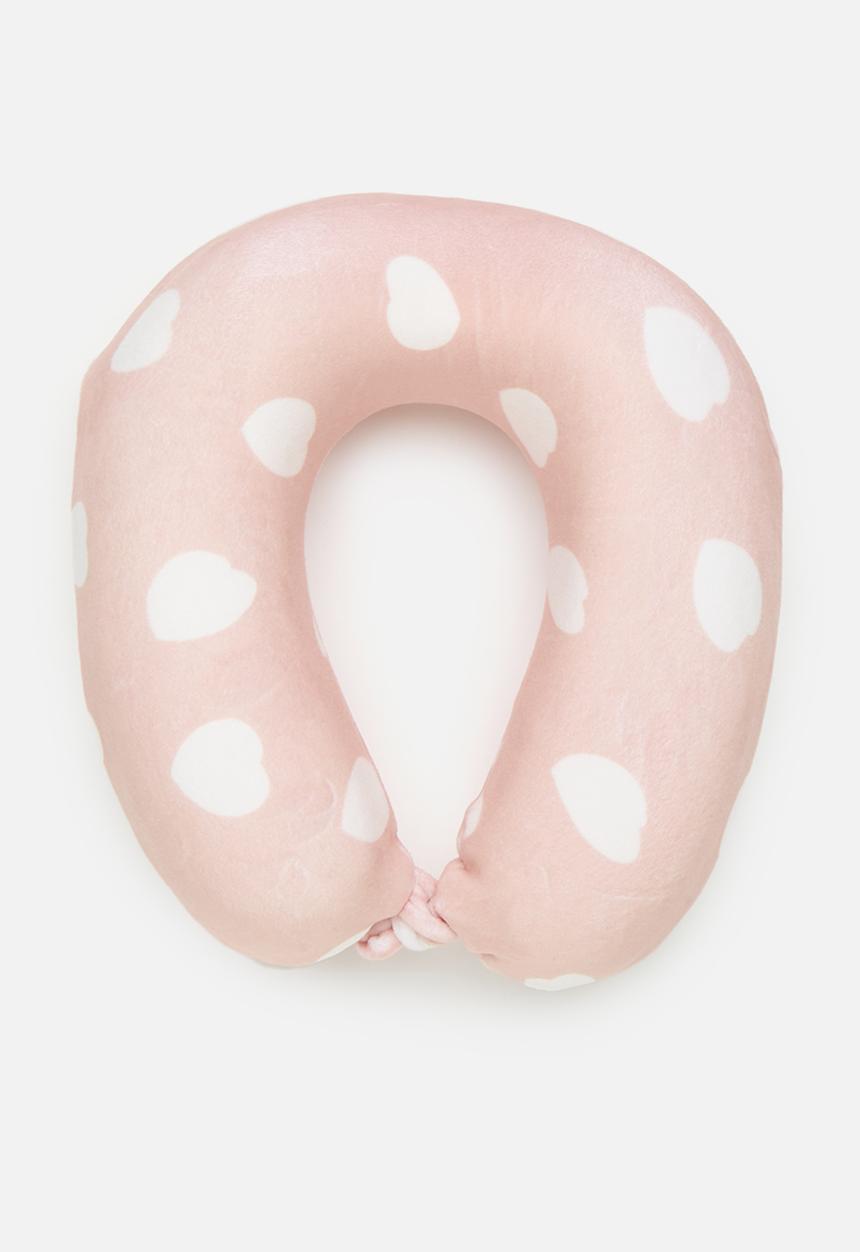 Pop Candy - Polka dot travel pillow - pink