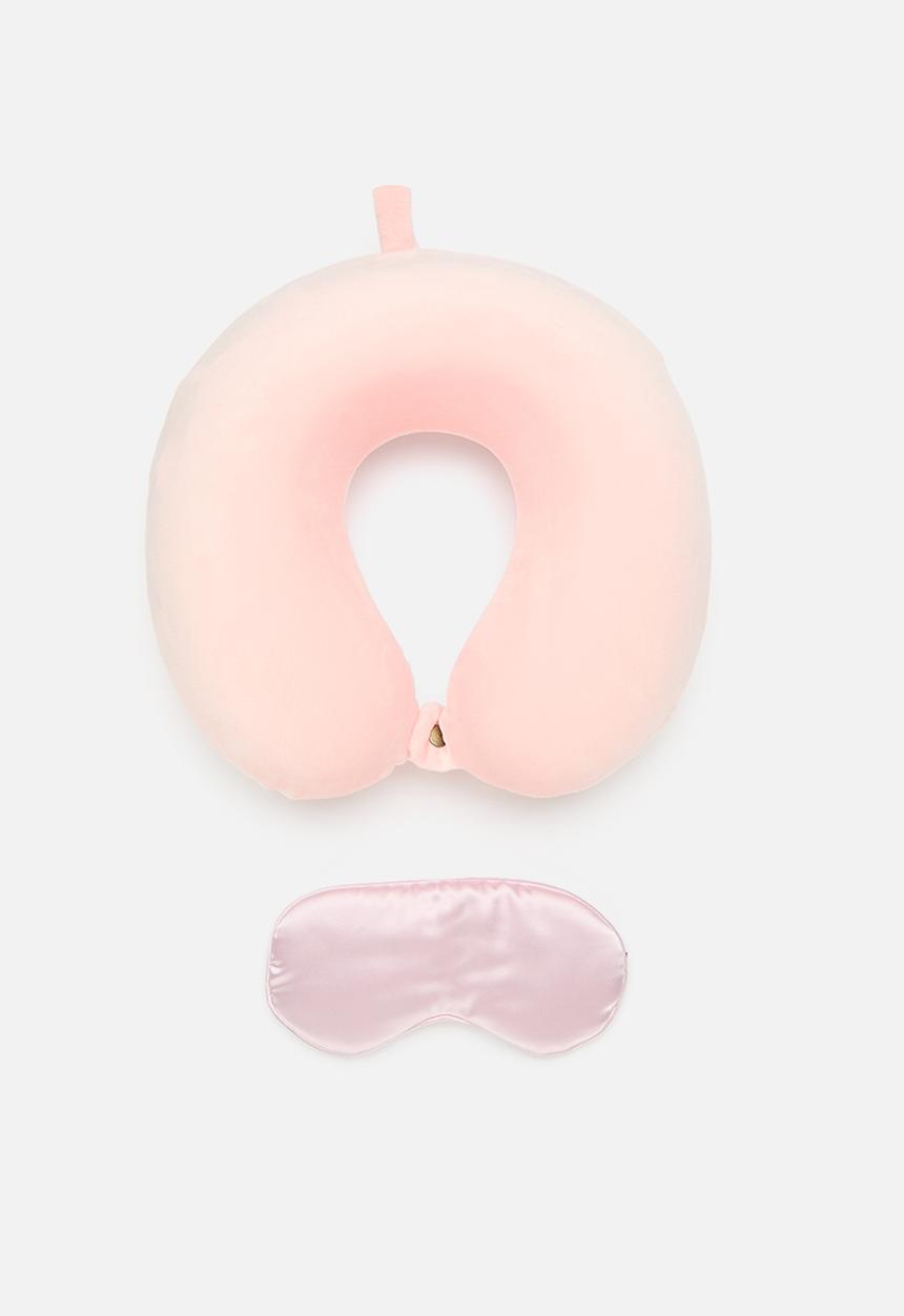 Pop Candy - Travel pillow and eye mask set-pink