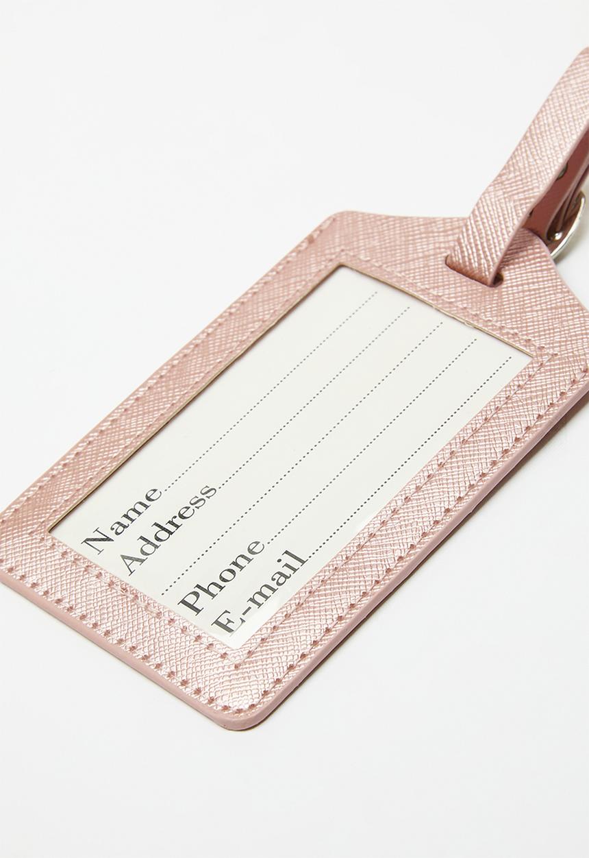 Pop Candy - Passport holder and luggage tag set - pink