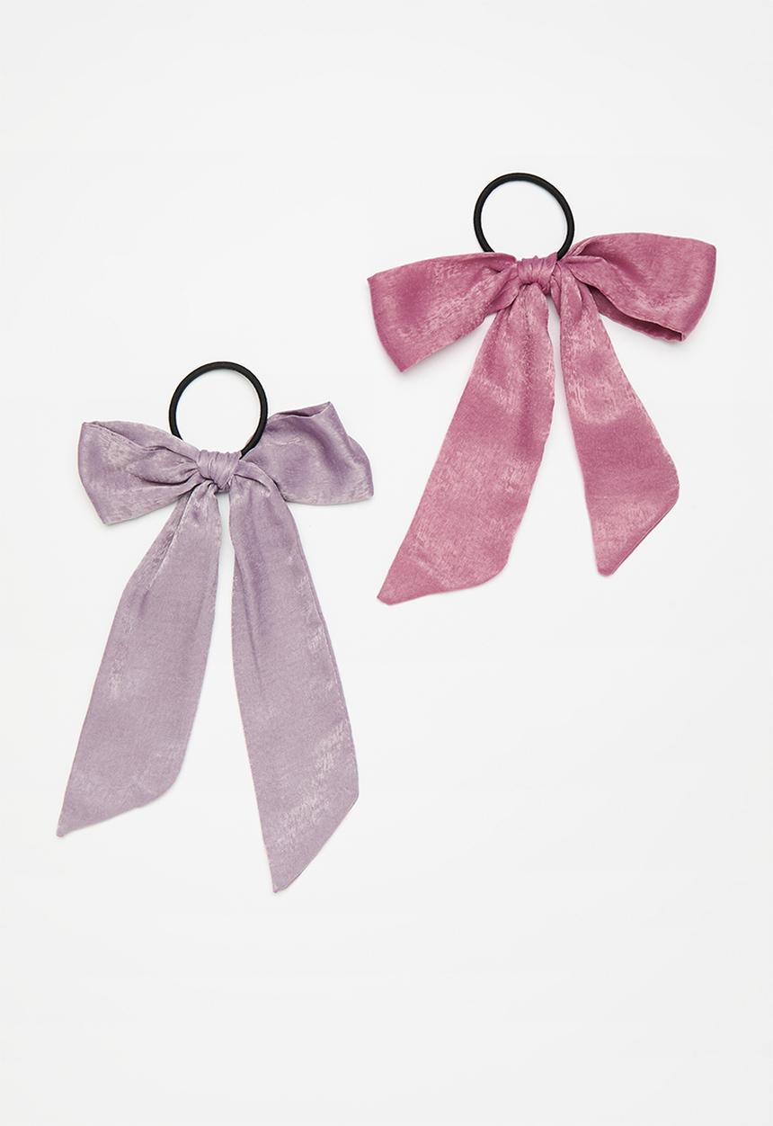Pop Candy - Bow hair tie - pink/purple