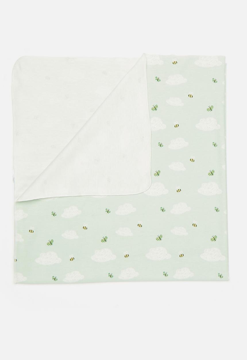 Pop Candy - Printed swaddle blanket- green