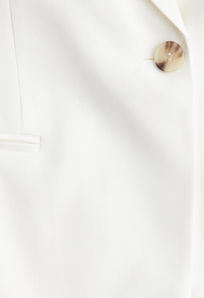H&M - Short-sleeved blazer - white
