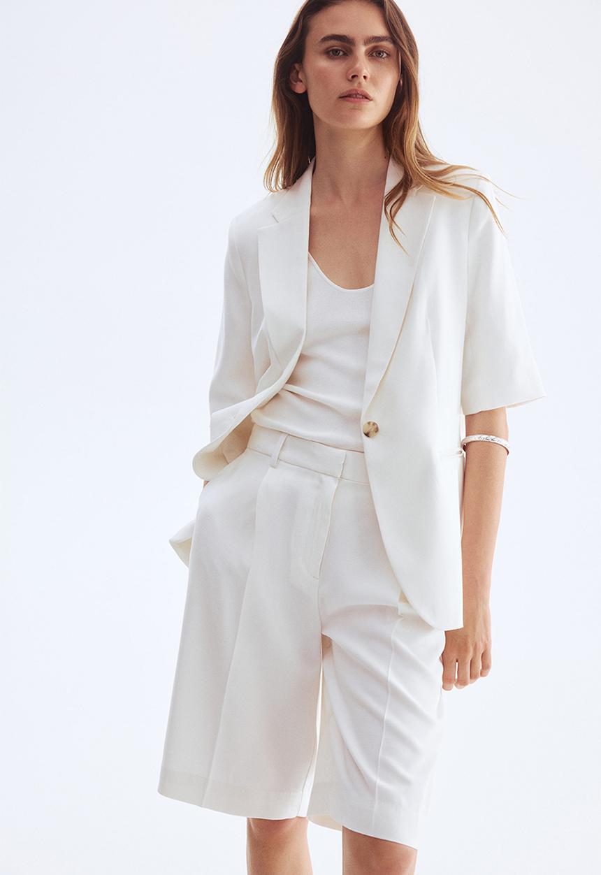 H&M - Bermuda shorts - white
