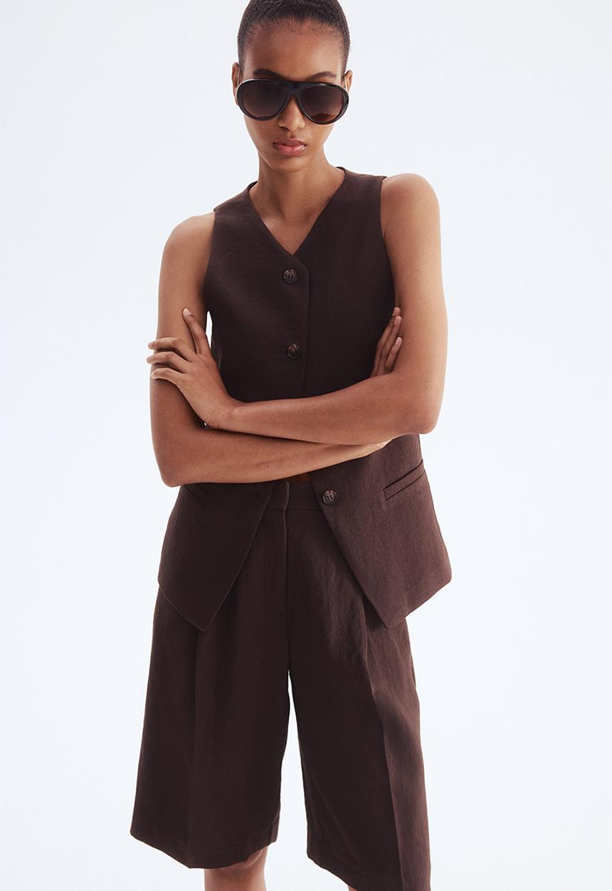 H&M - Bermuda shorts - dark brown