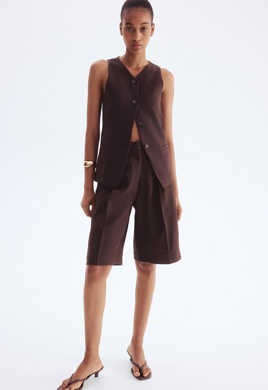H&M - Bermuda shorts - dark brown