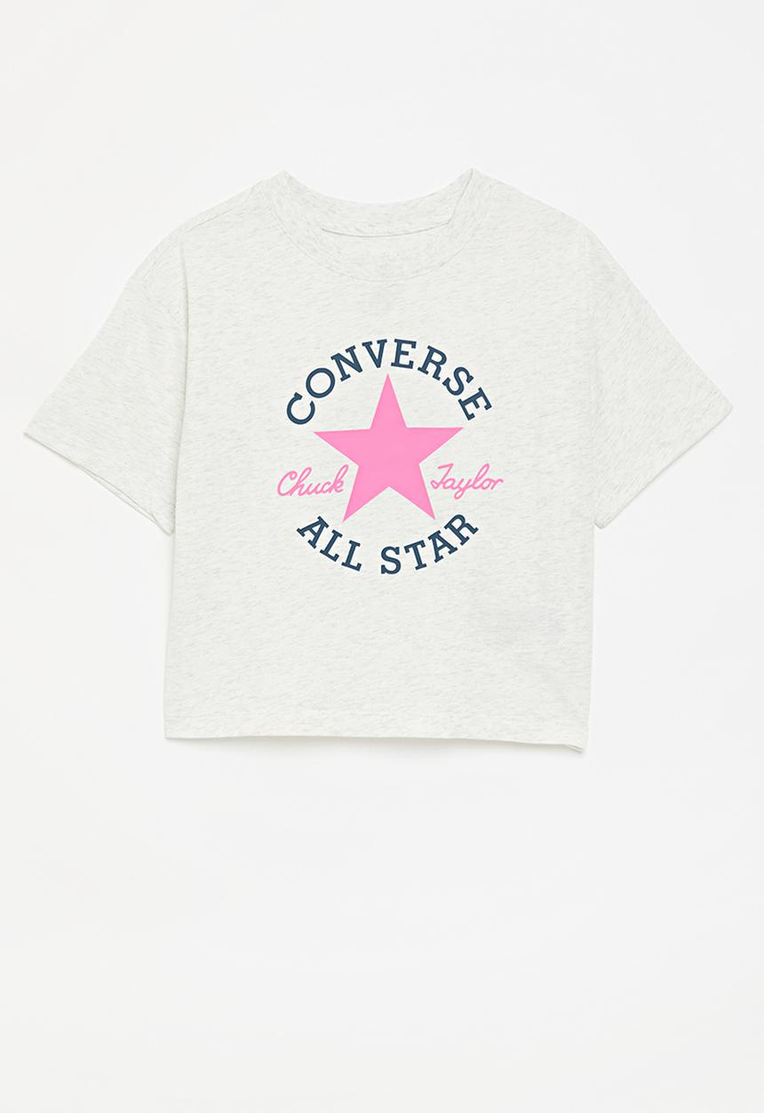 Converse - Cnvg S/S Dissected Ctp T-Shirt - Birch Heather/Slacker Blue