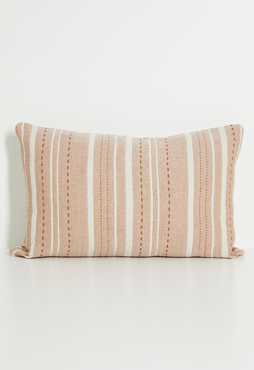 Sixth Floor - Serene Cotton Muslin Cushion Cover - Rust