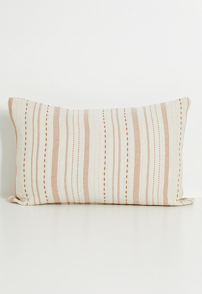 Sixth Floor - Serene Cotton Muslin Cushion Cover - Rust