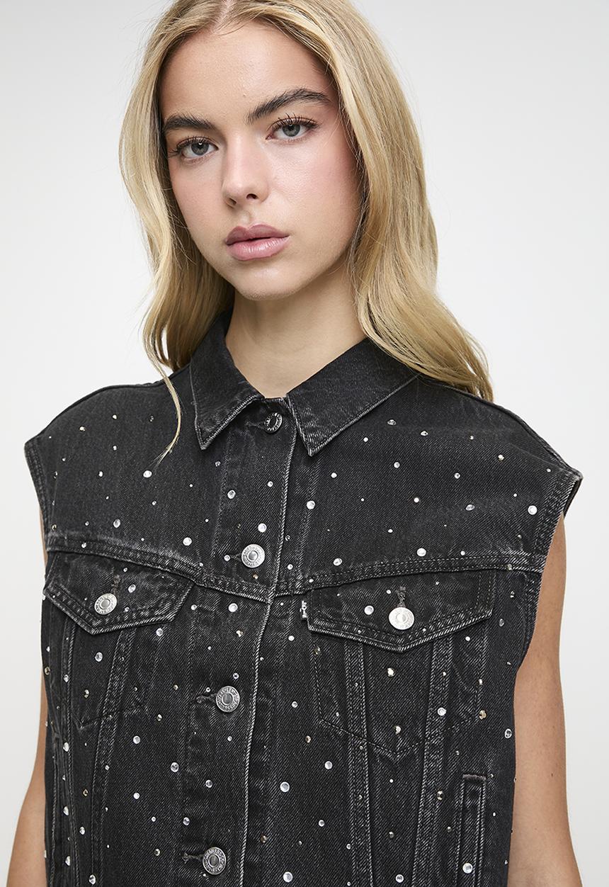 Levi’s® - Shrunken '90s Trucker Vest - Black